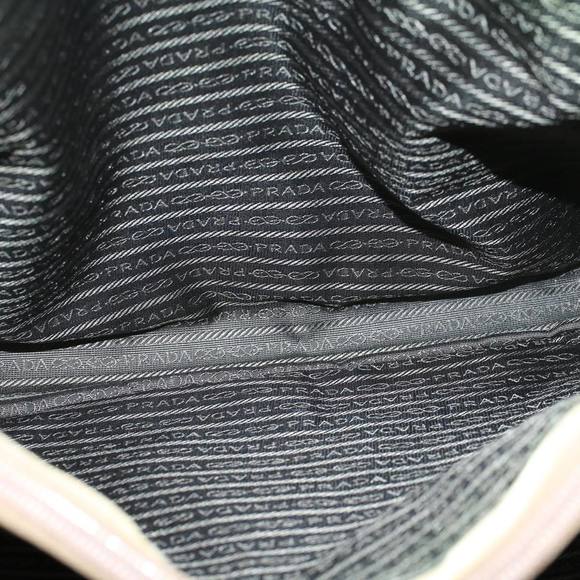 PRADA Tote Bag Nylon Leather Khaki Auth bs8917 - Picture 10 of 16